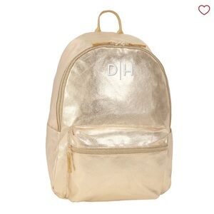 Pottery Barn Teen Gold Backpack and Pouch Set